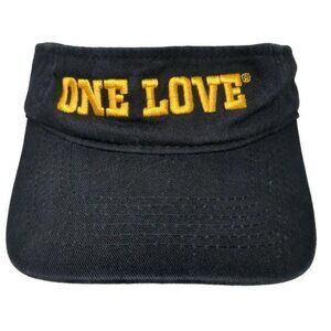 RAISING CANE’S One Love Strapback Visor Black Adjustable Embroidered